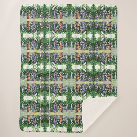 ママ·ネバ警告ー·トゥバ選手 シェルパブランケット (正面)