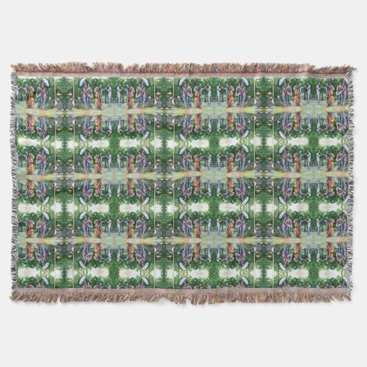 ママ·ネバ警告ー·トゥバ選手 スローブランケット (正面)