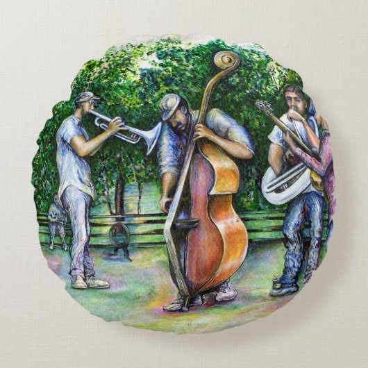 ママ·ネバ警告ー·トゥバ選手 ラウンドクッション (正面)