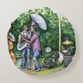 ママ·ネバ警告ー·トゥバ選手 ラウンドクッション (裏面)