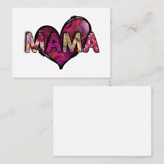 ママ ノートカード (正面/裏面)
