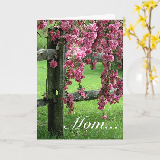 ママ…ハナミズキ カード (黄色い花)