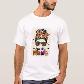 ママ ハロウィン メッシー バン Tシャツ
