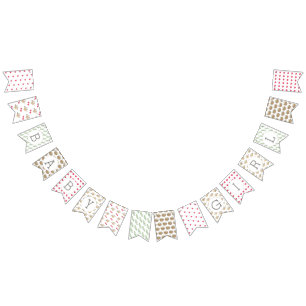 ママ·バード·ベイビー·シャかわいらしワー·パターンBABY GARL バンティングフラッグ