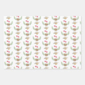 ママ·バ飛んでいるード·オーバー·オブ·ベビーのひなシャワー ラッピングペーパーシート (正面2)