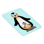 ママ/パパとベビーペンギン赤ちゃんシャワー マグネット (右側)