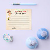 ママ&パパベビーシャワーカード用消防士アドバイス チラシ (シングル)