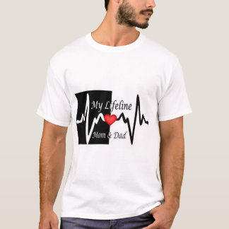 ママ&パパ💗ベビーTシャツ – 甘、ソフト、フル Tシャツ