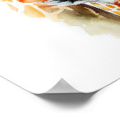 ママ、パパ＆赤ちゃん | キリン | 動物の保育園アート ポスター (角)