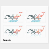 ママ/パパ 長方形シール (シート)