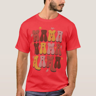 ママ・ヒッピー昇華ママ・レトロ Tシャツ