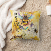 ママ・ビー・マ賛美マの子どもの名前 クッション (ブランケット)