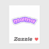 ママ | ピンクのママ 母 新米ママ ママさん シール (シート)