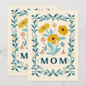 ママ フラワー カード, 2024年 母の日 おめでとう シーズンカード (正面/裏面)