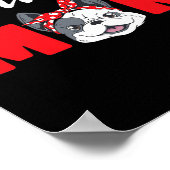 ママ – ブルドッグ ポスター (角)