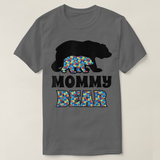ママ・ベア自閉症の意識 Tシャツ (デザイン正面)
