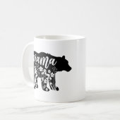 ママ・ベア・フラワーズTシャツ コーヒーマグカップ (正面左)