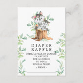 ママ＆ベイビーウルフ ベビーシャワー おむつくじチケット エンクロージャーカード (正面)
