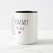 ママ・ベスト2022新しい母の最初の母の日 ツートーンマグカップ (正面左)