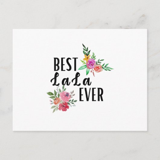ママ ベスト ララ エバー バースデー ポストカード (正面)
