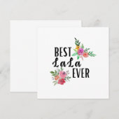 ママ ベスト ララ エバー バースデー 招待状 (正面/裏面)