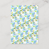 ママ&ベビーエレファントシャワーおむつラッフルチケット エンクロージャーカード (裏面)