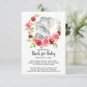 ママ&ベビーエレファントシャワーブックベビーカード エンクロージャーカード (スタンド正面)