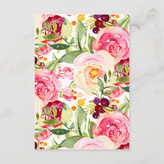 ママ&ベビーエレファントシャワーブックベビーカード エンクロージャーカード (裏面)