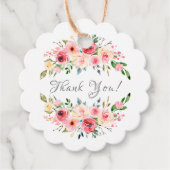 ママ&ベビーエレファントシャワー好意ギフトラベル フェイバータグ (正面)