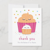 ママ&ベビーカップケーキ サンキューカード (正面)
