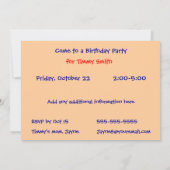 ママ&ベビーカンガルーインザアウトバック招待状 招待状 (裏面)