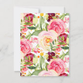 ママ&ベビーキツネベビーシャワー 招待状 (裏面)