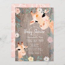 ママ&ベビーキリン素朴ウッドフローラベビーシャワー