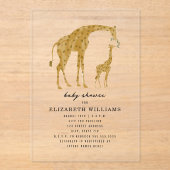 ママ&ベビーキレーフニュートラルベビーシャワー招待状 アクリル招待状 (正面)