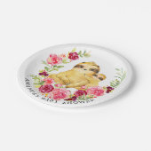 ママ&ベビースロスガールズベビーシャワー7"プレート ペーパープレート (アングル)