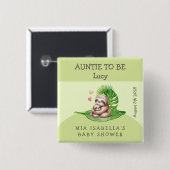 ママ&ベビースロスベビーシャワーカスタマイズ可能ボタン 缶バッジ (正面&裏面)