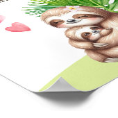 ママ&ベビースロッスおむつラッフルベビーシャワーポスター ポスター (角)