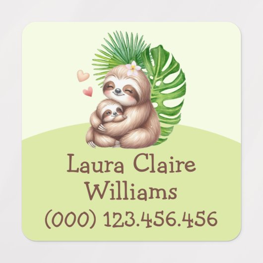 ママ&ベビースロッスカスタマイズ可能な子供服ラベル ラベル (デザイン1)