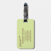 ママ&ベビースロッスカスタマイズ可能な荷物タグ ラゲッジタグ (裏面縦)