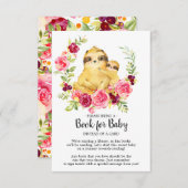 ママ&ベビースロッスシャワーブックベビーカード エンクロージャーカード (正面/裏面)