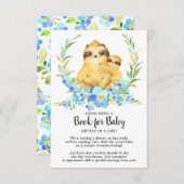 ママ&ベビースロッスシャワーブックベビーカード エンクロージャーカード (正面/裏面)