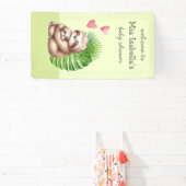 ママ&ベビースロット – ベビーシャワー歓迎バナー 横断幕 (インサイチュ)