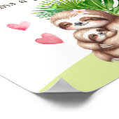 ママ&ベビースロースおしゃぶり狩りベビーシャワーポスター ポスター (角)