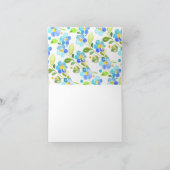 ママ&ベビーゾウ男の子シャワーありがとう サンキューカード (内部)