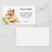 ママ&ベビータイガーベビーおむつラッフル エンクロージャーカード (正面/裏面)