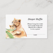 ママ&ベビータイガーベビーおむつラッフル エンクロージャーカード (正面)