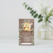 ママ&ベビーディアベビーシャワーおむつラッフルチケット エンクロージャーカード (スタンド正面)