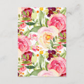 ママ&ベビーバニーラビットシャワーブックベビーカード エンクロージャーカード (裏面)