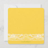 ママ&ベビーバーズレースニュートラルベビーシャワー招待状 招待状 (裏面)