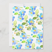 ママ&ベビーヒッポベビーシャワー 招待状 (裏面)